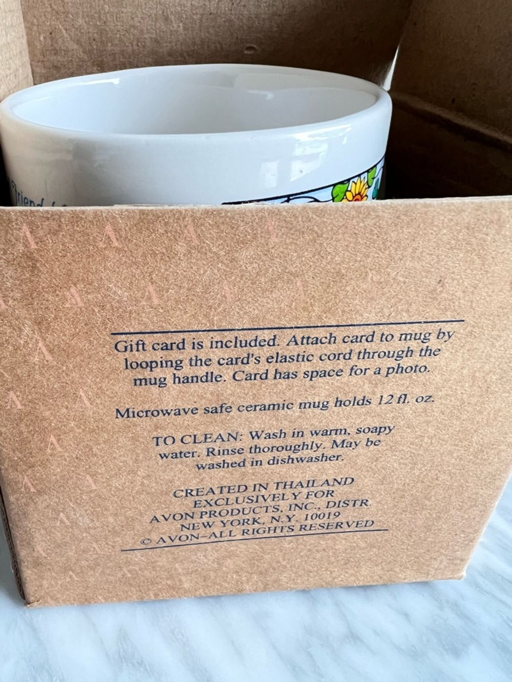 Vintage Avon 'To My Friend' Sunflower Mug - Picture 4 of 5